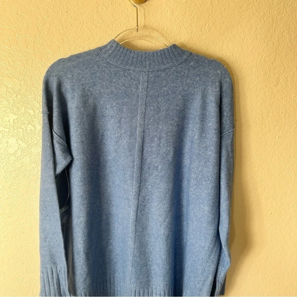 New free people Phoebe High-Low Tunic Sweater blue size XS